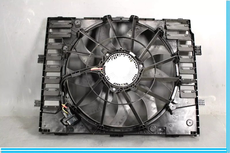 11-18 Porsche Cayenne Turbo 958 Engine Cooling Fan Motor Assembly 7P0121207A OEM