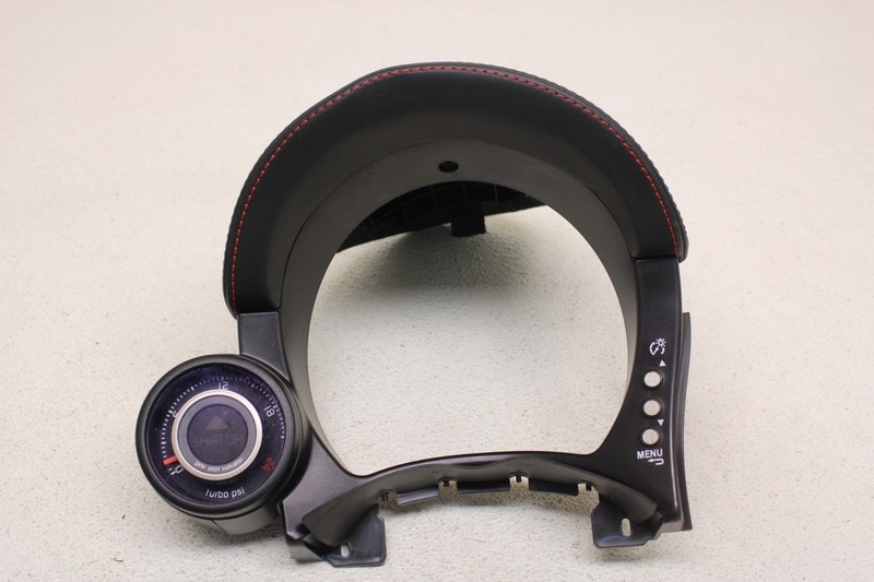 Fiat 500 Abarth Padded Gauge Cluster Bezel Cover W Boost Guage Trim Oem 12-18