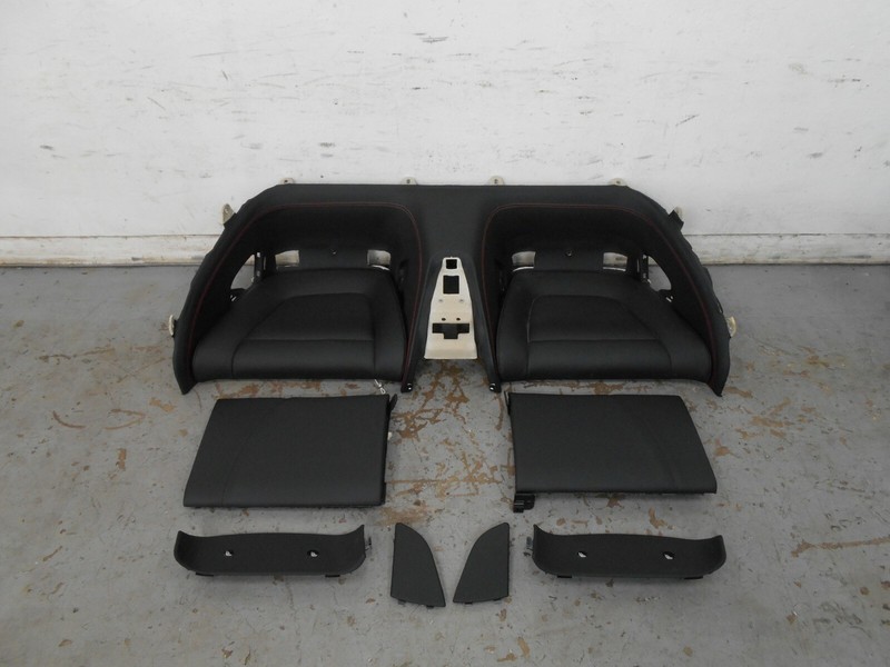 2019 17 18 19 Ferrari Portofino Black Leather Rear Seat Set #9132 C1