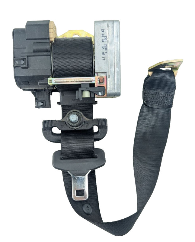 03-06 Mercedes W220 S430 S500 Rear Right Seat Belt Retractor Buckle Black OEM