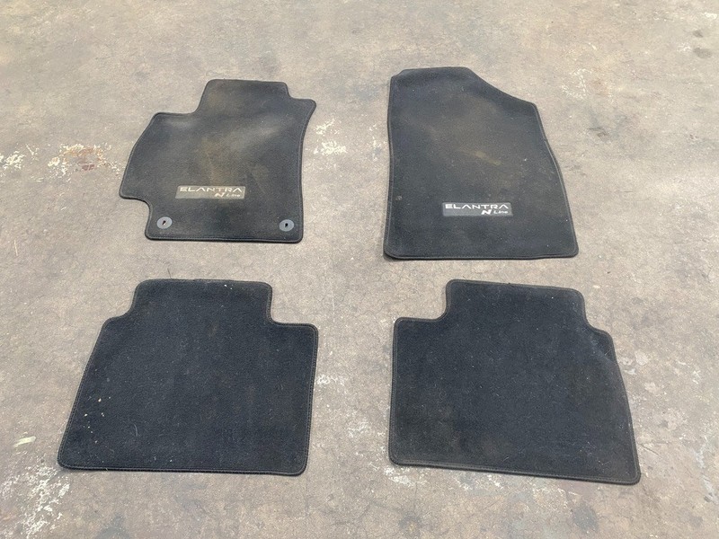 21-23 HYUNDAI ELANTRA N-LINE FRONT REAR LEFT & RIGHT FLOOR MAT CARPET OEM #A0.66