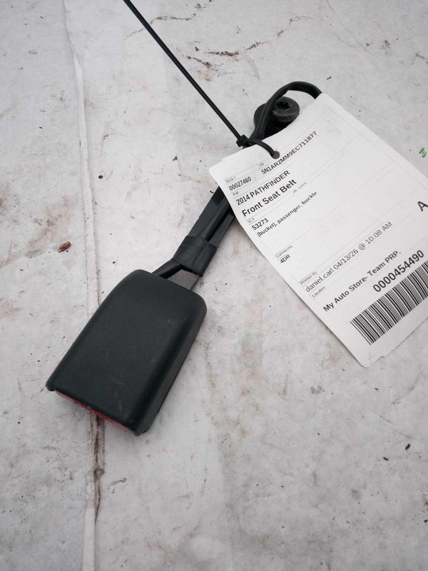 2014 Nissan Pathfinder OEM Used White Seat Belt 121k Miles NJ25-27460-699934