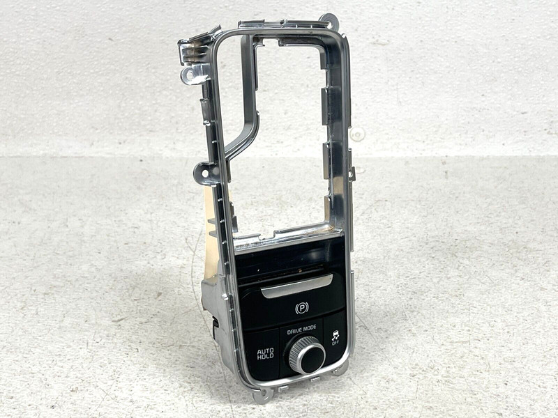⭐2018-2021 KIA STINGER GT SHIFTER TRIM BEZEL CHROME WITH BUTTONS OEM LOT2378