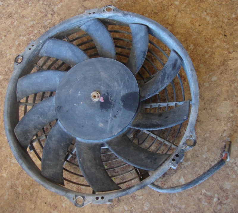 02 2004 Polaris Sportsman 500 HO 4x4 ATV Electric Cooling Fan Motor Coolant N11