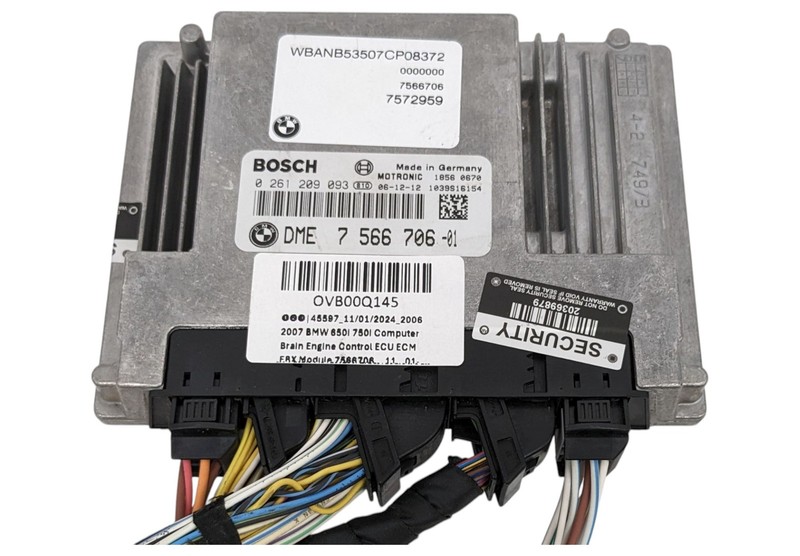 2006 2007 BMW 650i 750i Computer Brain Engine Control ECU ECM EBX Module 7566706