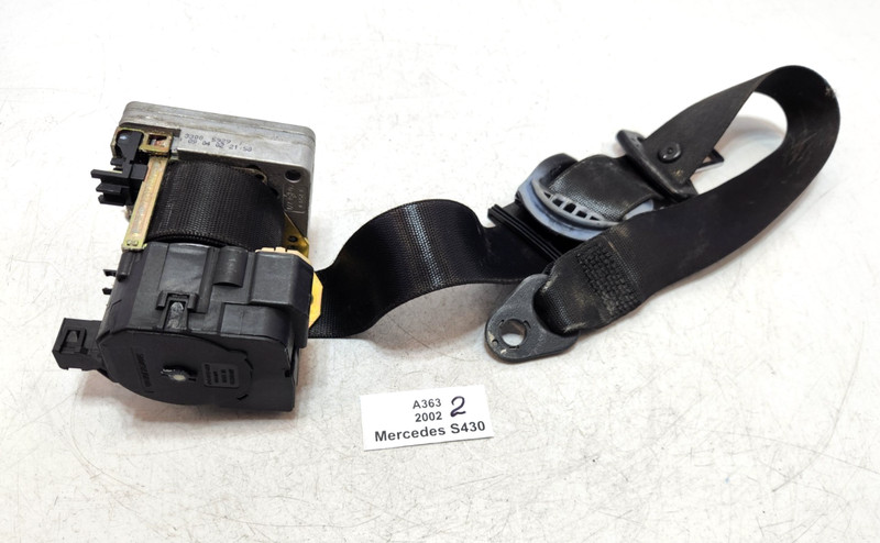 ✅00-02 OEM Mercedes W220 S430 S500 Front Left Seatbelt Seat Belt Retractor Black