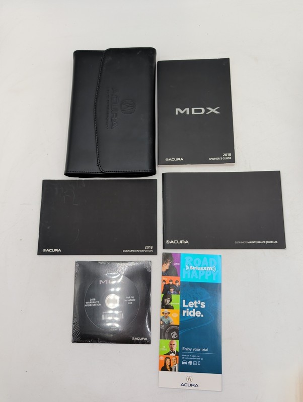 2018 Acura MDX Owner's Manual Maintenance With Case Included