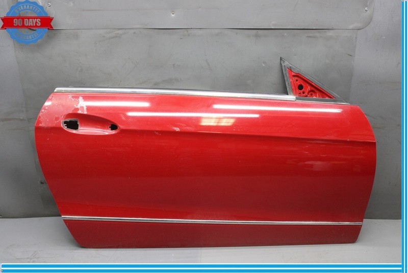 10-17 Mercedes W207 E350 Front Right Side Exterior Door Shell Panel Red Oem