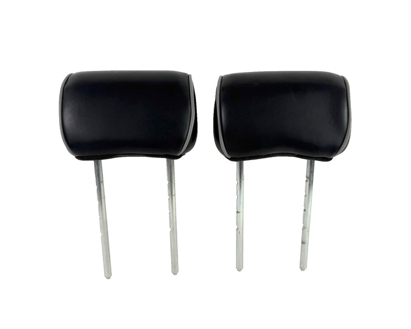 2006-2008 Lincoln Mark LT Rear Back Seat Headrests Set Black Leather Pair OEM
