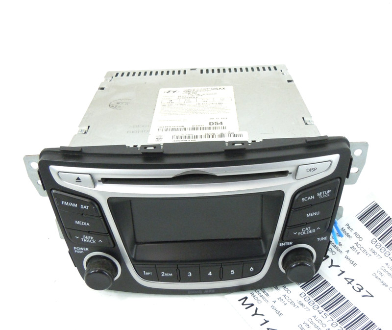12-14 Hyundai Accent AM FM Satellite Radio MP3 CD Bluetooth Player Receiver