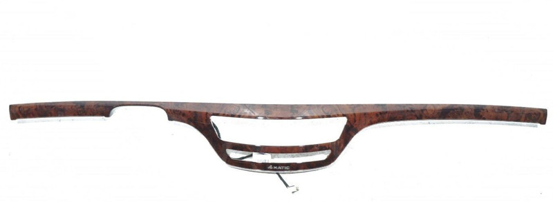 07-09 MERCEDES-BENZ S550 W221 DASH TRIM BEZEL WOODGRAIN Leather Black 201A OEM