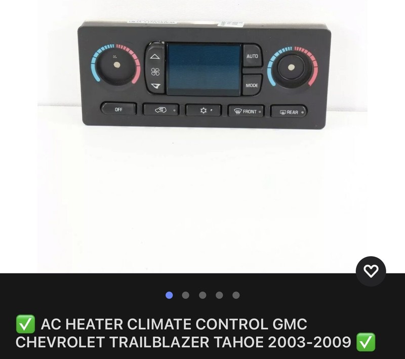 ✅ AC HEATER CLIMATE CONTROL GMC CHEVROLET TRAILBLAZER TAHOE 2003-2009 ✅