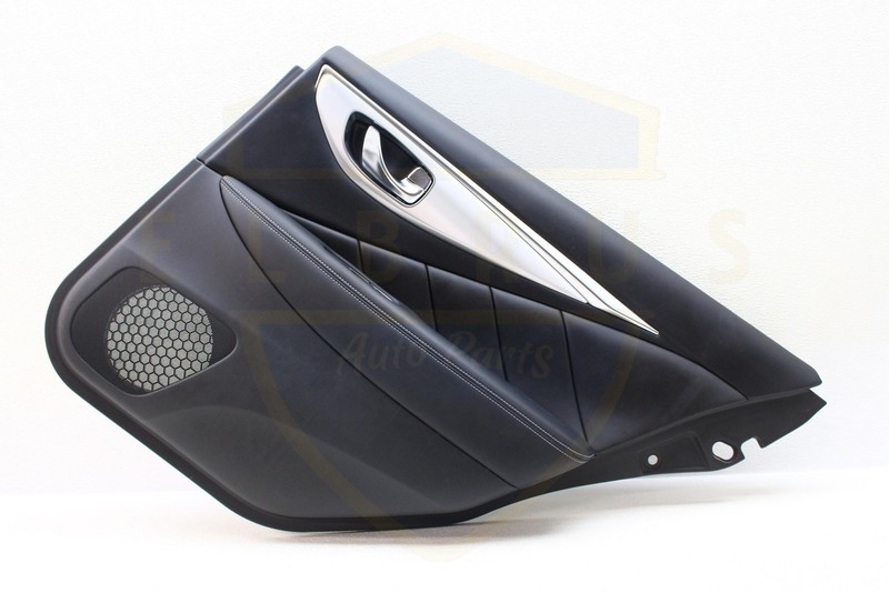2014 - 2024 INFINITI Q50 LUXE REAR PASSENGER RIGHT DOOR TRIM PANEL BLACK