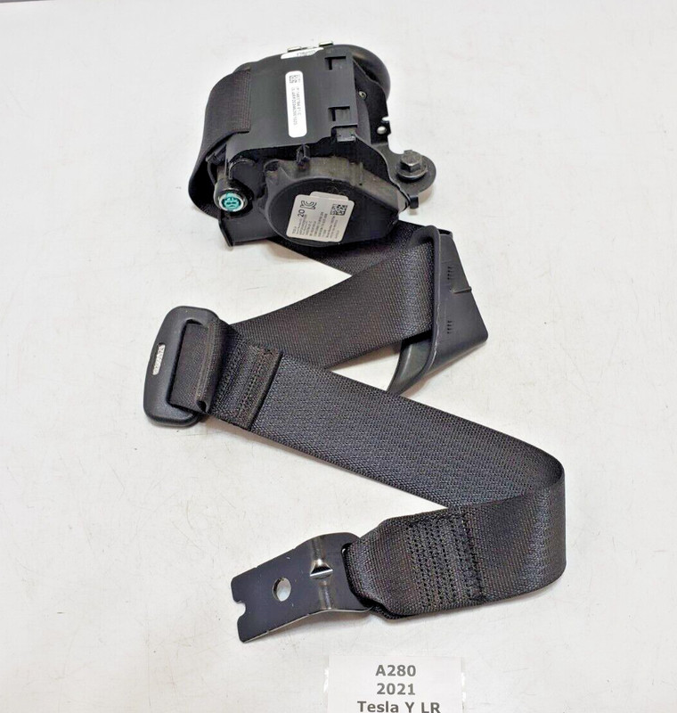 ✅ 20-23 OEM Tesla Model Y Rear Left Driver Side Seatbelt Seat Belt Retractor