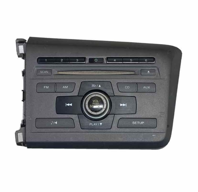 2012 HONDA CIVIC COUPE LX RADIO INSTRUMENT PANEL & RECEIVER OEM 39100TS8A31