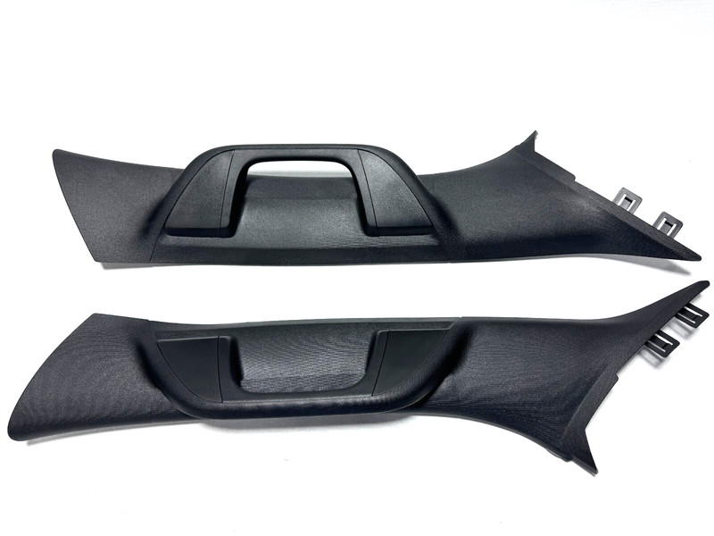 📌 2019-2024 RAM 1500 BIG HORN PILLAR MOLDING UPPER PANEL TRIM SET BLACK OEM