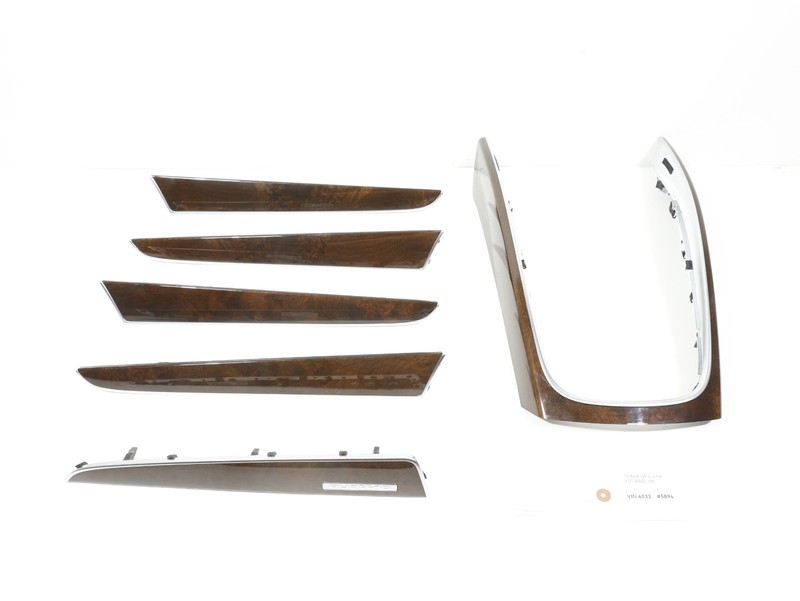 2013-2017 Audi Q5 Front Dash Dashboard Bezel Molding Cover Wood Trim Set 6 OEM