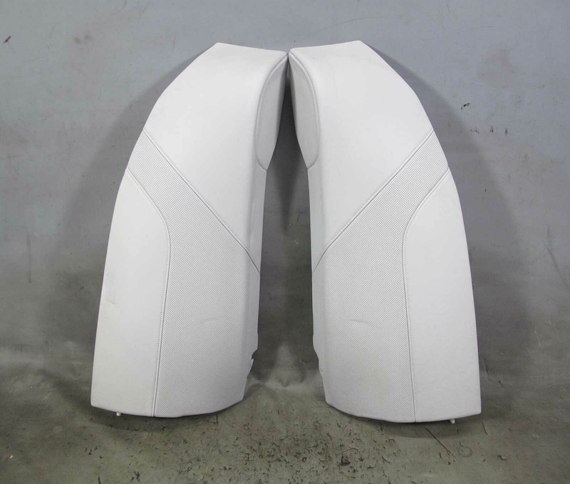 2013-2016 BMW F10 M5 Sedan Rear Seat Backrest Side Bolster Pair Silver Leather