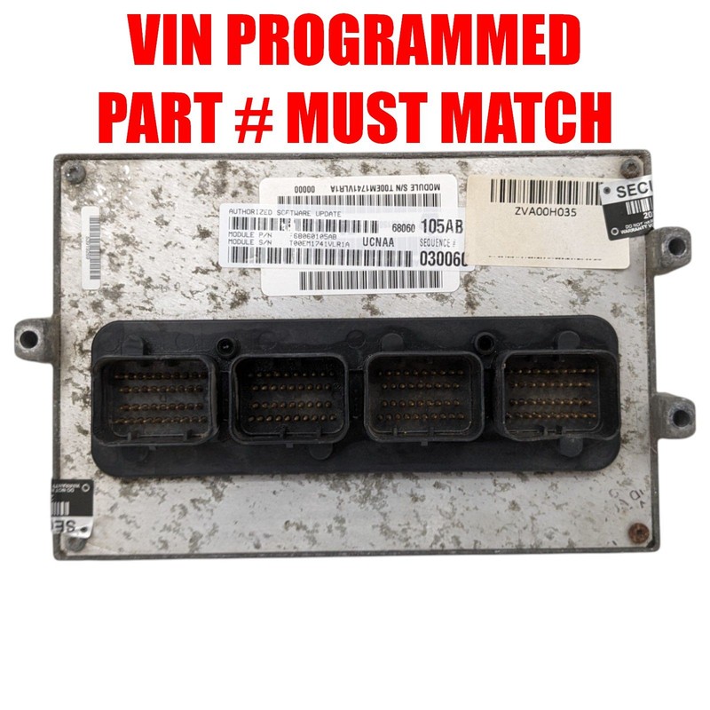 2011 Ram 1500 4.7L Gas Electronic Control Module, ID P68060105AB