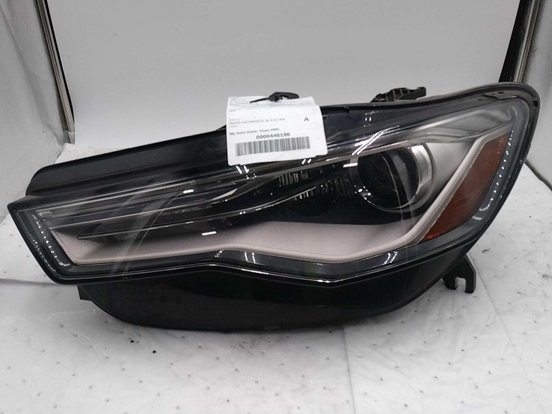 2017 Audi A6 Left Headlight Assembly Xenon HID - Used, 106K Miles, White