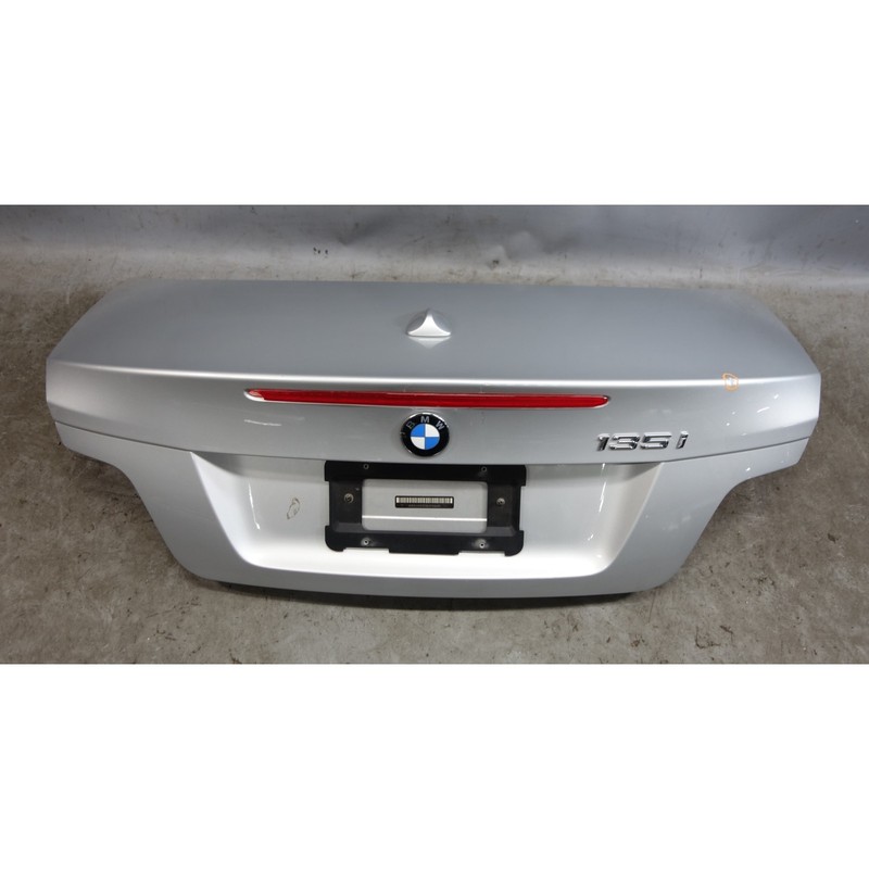 Damaged 2008-2009 BMW E88 1-Series Convertible Early Trunk Lid Titan Silver OEM
