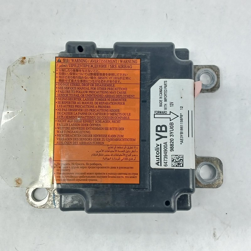 19 NISSAN SENTRA Air Bag control module 1.8L OEM 1 Year Warranty!