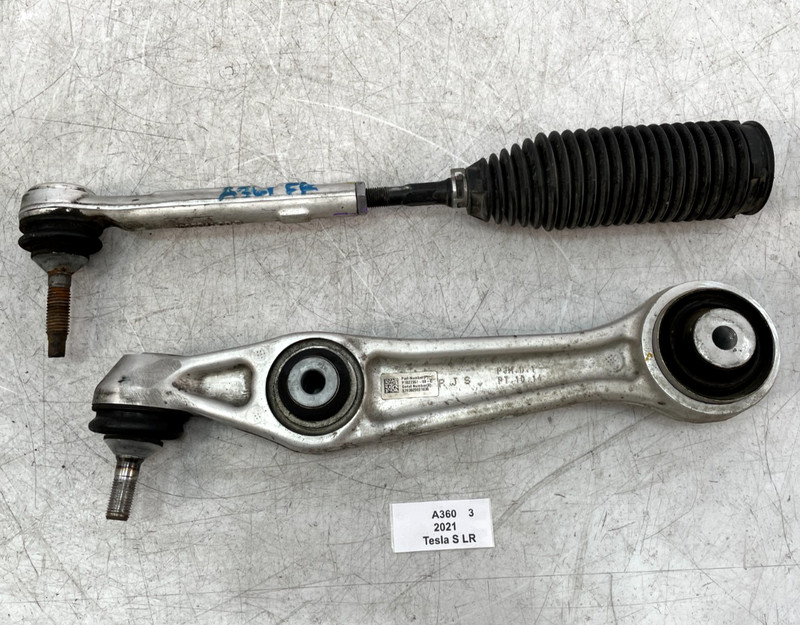 ✅ 16-21 OEM Tesla Model S Front Right Passenger Lower Control Arm W/ Tie Rod SET