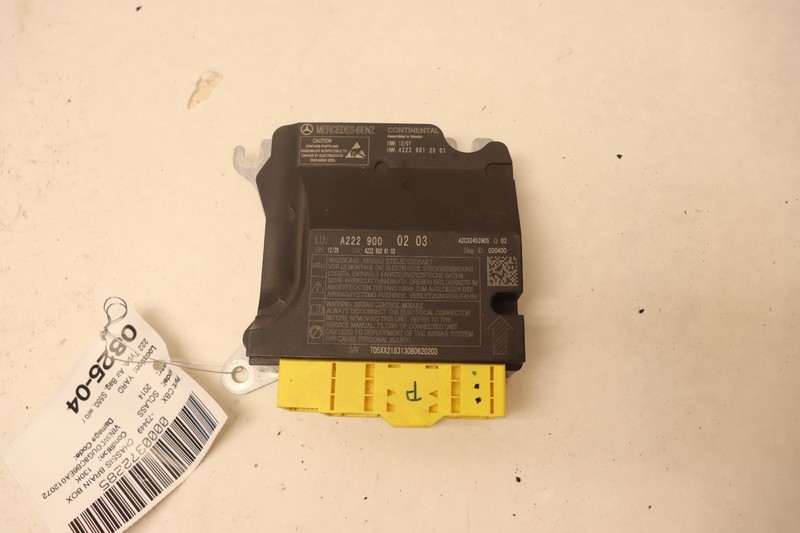 2014-2017 MERCEDES S-CLASS S550 W222 SRS AIR BAG RESTRAINT CONTROL MODULE OEM