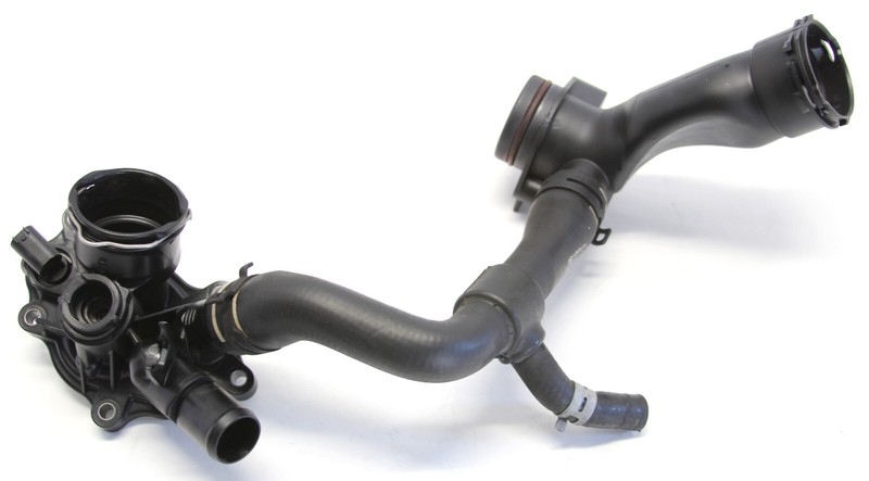✅ 2012-15 Mercedes-Benz SLK250 OEM ENGINE COOLANT THERMOSTAT HOUSING +WATER HOSE