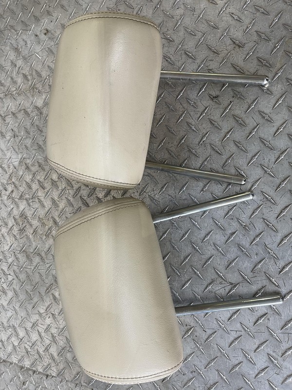 2009-2015 Jaguar XF Rear Headrest Set LH RH Beige Oem Tested