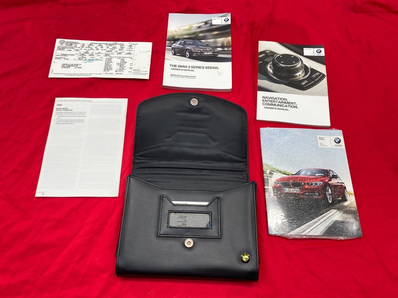 2013 BMW F30 335 N55 3.0L Owners User Manual Guide Booklet Case Cover Set OEM✅