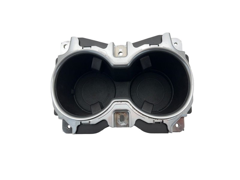 2013-2016 Ford Fusion Front Center Console Dual Cup Holder Black/Silver Bezel