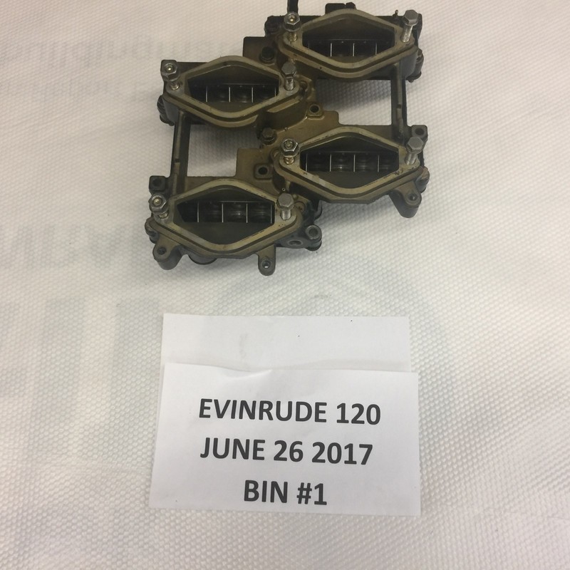 Evinrude 120 140 intake manifold assy & reeds 0397497 1992 model FRESHWATER