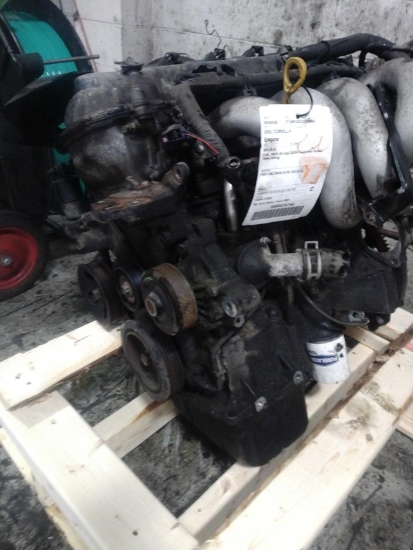Used Engine Complete Assembly fits: 2001 Toyota Corolla 1.8L VIN 8 8th digit Gra