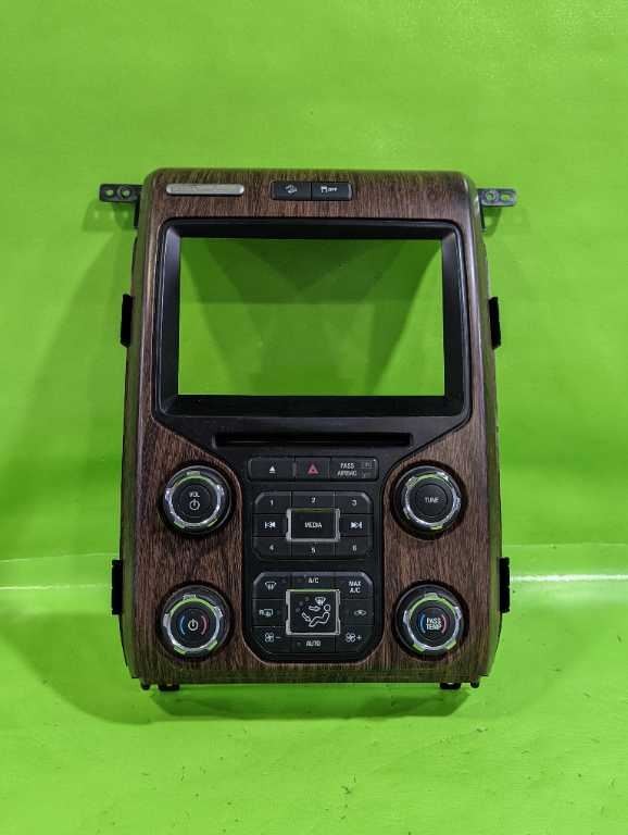 13 FORD F150 LARIAT 8" RADIO TEMPERATURE SWITCH CONTROL PANEL OEM 4525-4