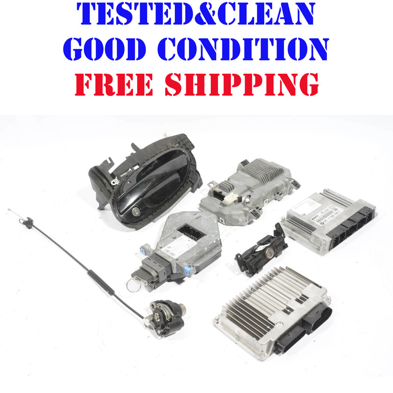 2006 - 2008 BMW 750Li IGNITION SET KEY LOCK MODULE 7PCS OEM