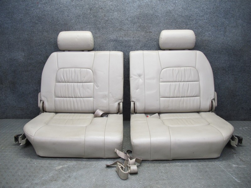 2003-2005 LEXUS UZJ100L LX470 REAR THIRD 3RD ROW LEFT & RIGHT LEATHER SEAT SET