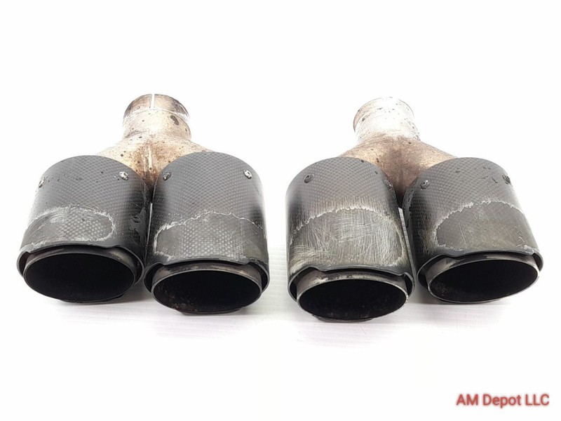2011 BMW 535i 550i F10 Aftermarket Tail Pipe Set ID 50mm OD 55mm 18307612731