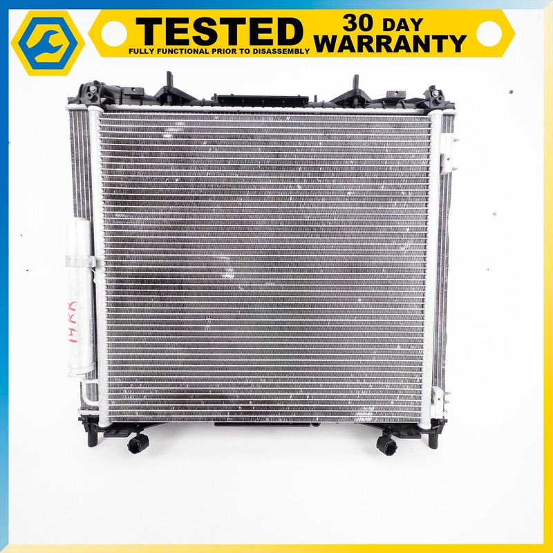 13-19 RANGE ROVER L405 L494 ENGINE COOLING RADIATOR W/CONDENSER & FAN SHROUD OEM