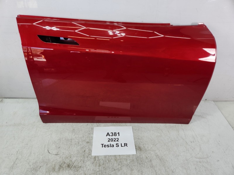 ✅ 2021-2025 OEM Tesla Model S Front Right Passenger Door Shell Panel Red PPMR