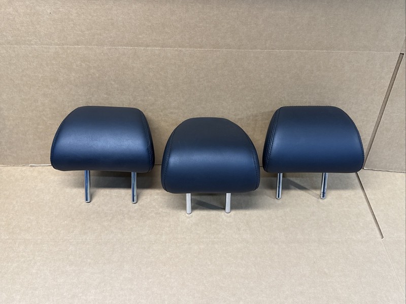 2014-2020 Infiniti Q50 Back Rear Seat 2nd Row Head Rest Leather Set of 3 Black