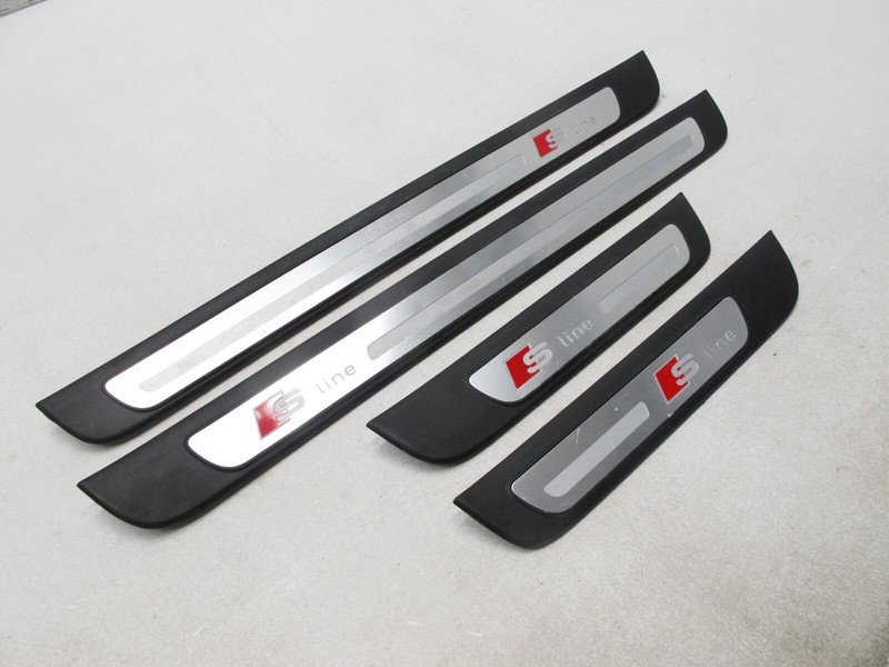 09-16 AUDI B8 A4 S LINE SEDAN DOOR SILL PANEL SCUFF PLATE OEM GENUINE 013024B