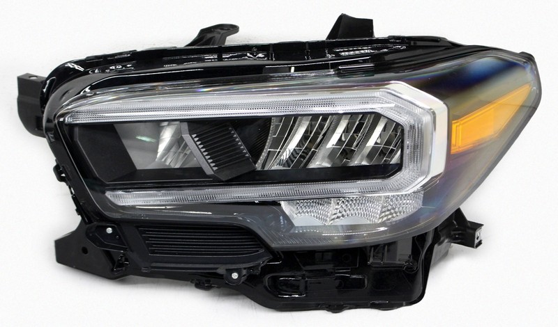 OEM Left Driver Side LED w/Halogen signal Headlamp For Toyota Tacoma Black Bezel