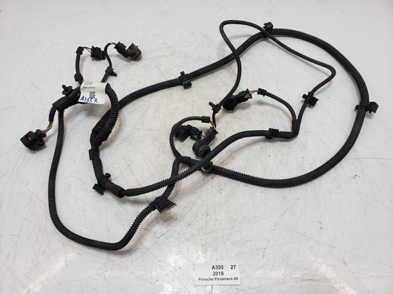 ✅17-23 OEM Porsche Panamera 4S 971 Rear Bumper Parking PDC Sensors Harness Black