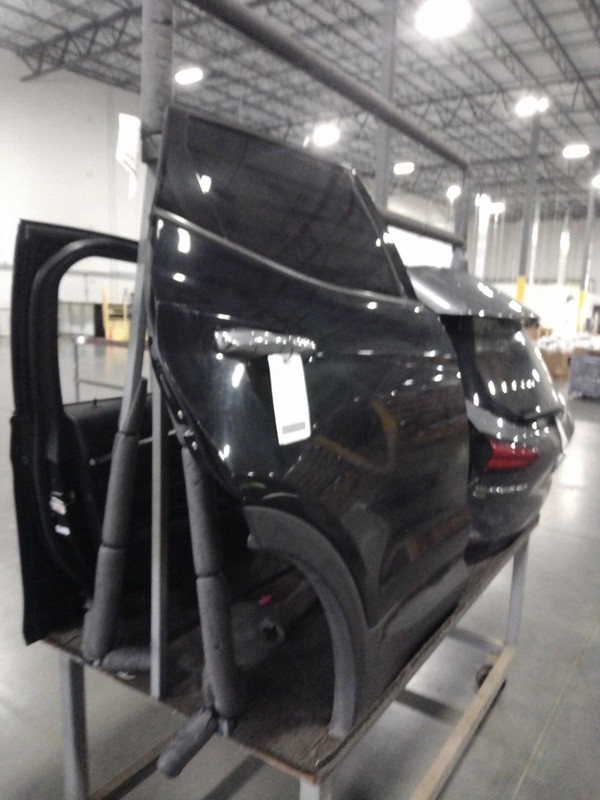 2017 Hyundai Santa Fe Rear Right Door Black Used 613174 OEM Quality Parts