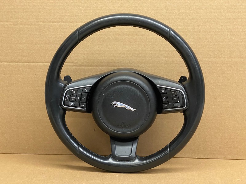 2016-2021 JAGUAR F-PACE XF LEFT DRIVER SIDE STEERING TRIM W/ HEATED OEM LOT668