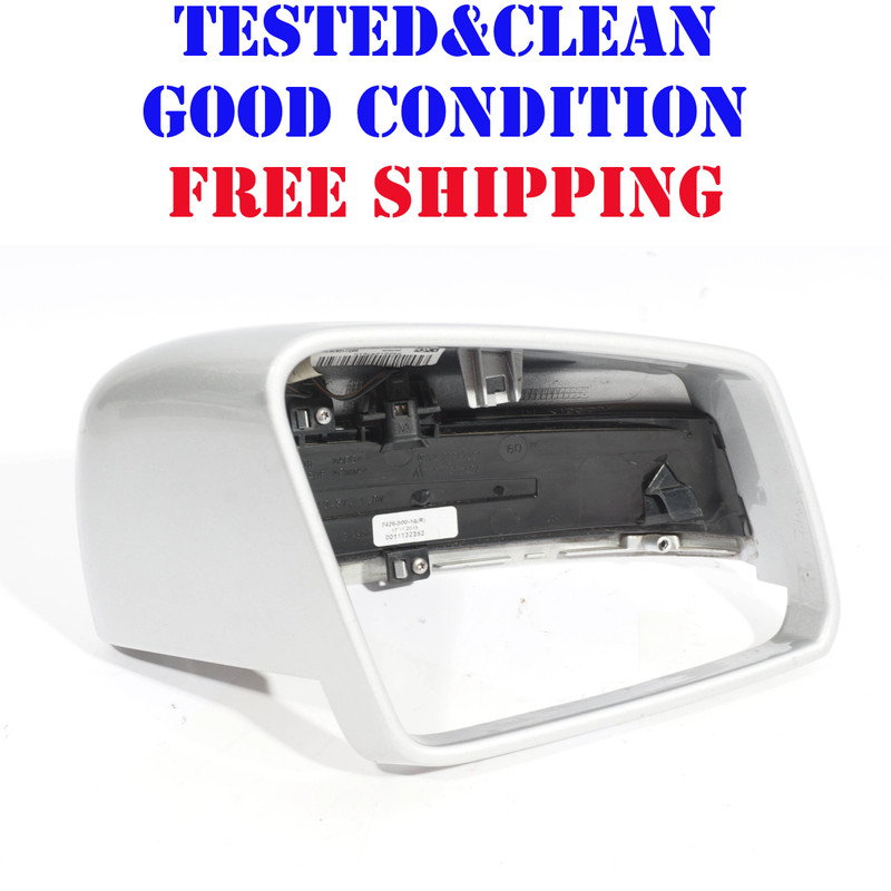 10 - 13 Mercedes E Class E350 Right Side Mirror Cap *HAS CRACK* FOR PARTS* OEM