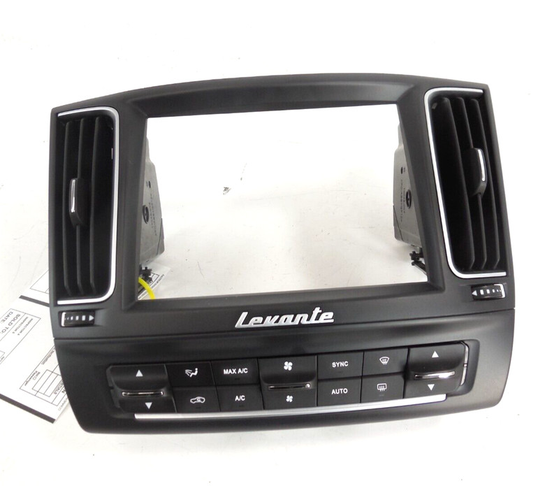 2017-2020 Maserati Levante Radio Screen Surround Bezel W/ Climate Control OEM