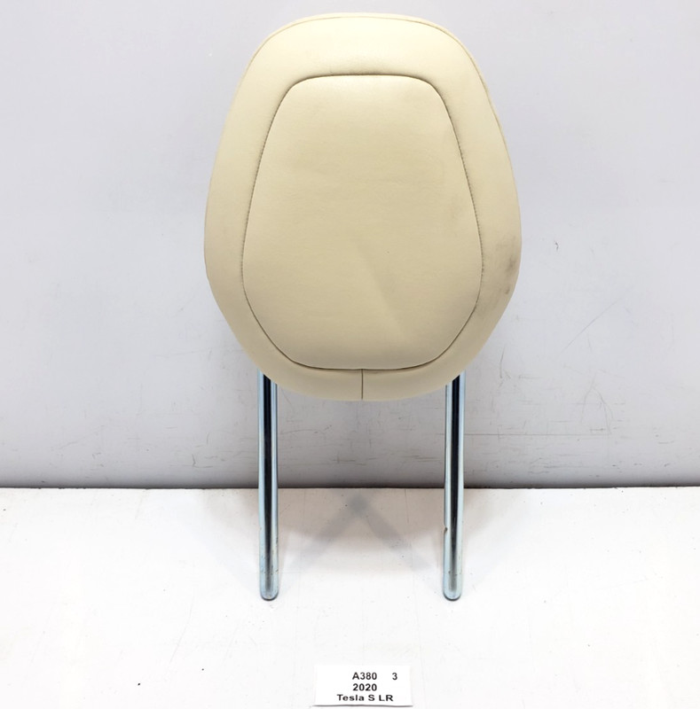 ✅ 2016-2020 OEM Tesla Model S Front Left Driver Side Headrest Leather White