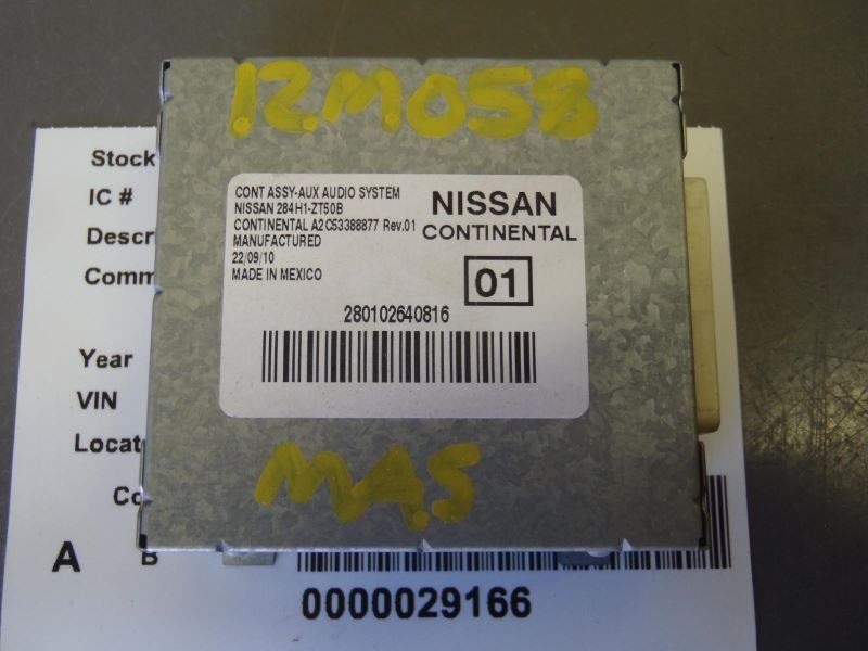 Auxiliary Audio Control Module 284H1-ZT50B Fits 2010-2014 Nissan Cube 71549